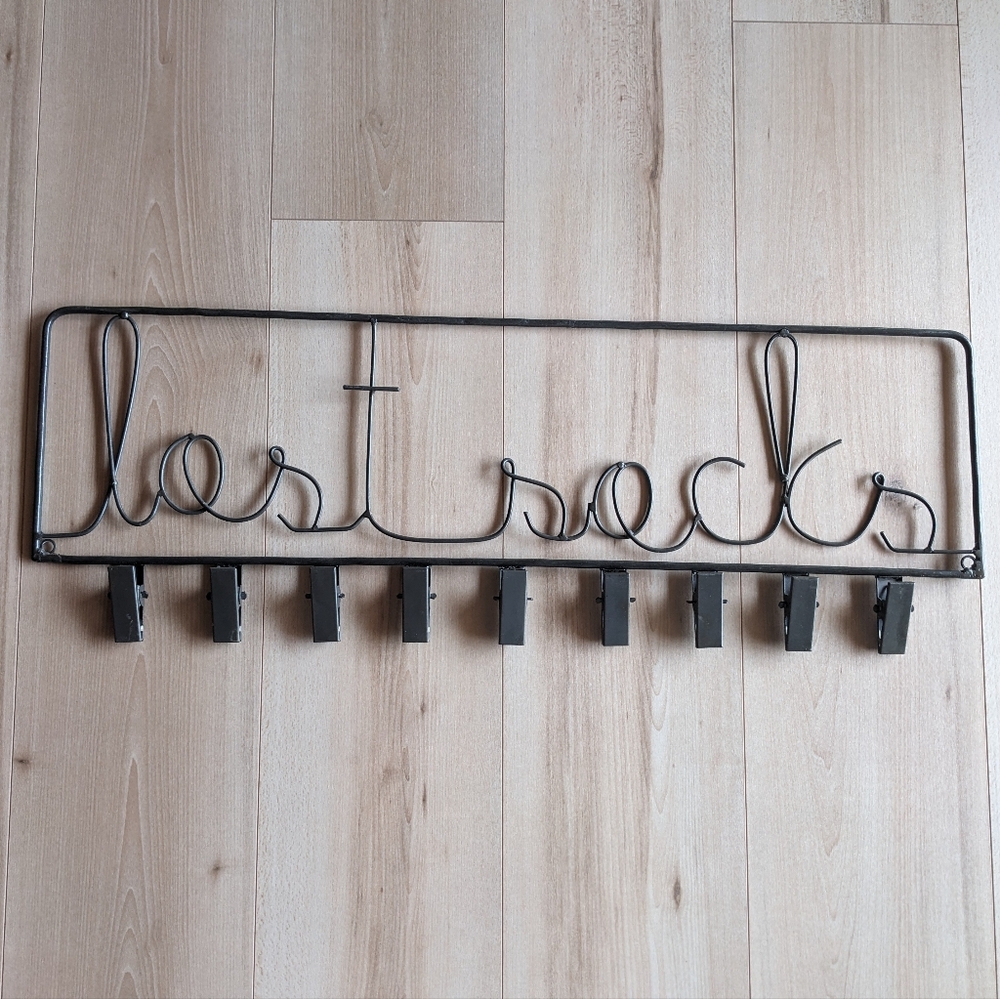 Large Lost Socks Metal Sign